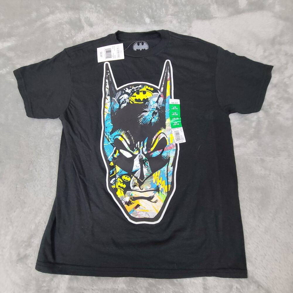 NWT DC Comics Classic Batman Shirt Youth Boy's Size Large 10/12